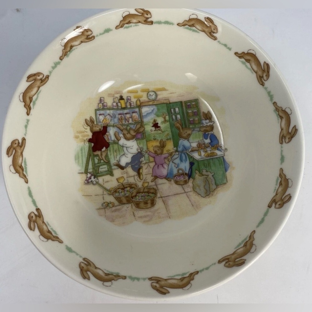 Bunnykins Nurseryware Bowl Royal Doulton Cereal Bowl Bone China EUC